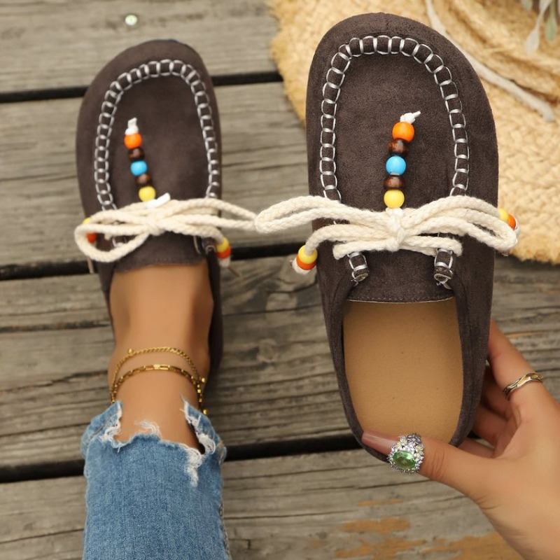 New Ethnic Fashion - Sapatilhas Femininas 2026 Novas Slip-On, Solado