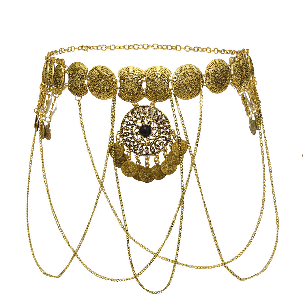 Ethnic Modern Fashion - Vintage boêmio étnico oco circular moeda