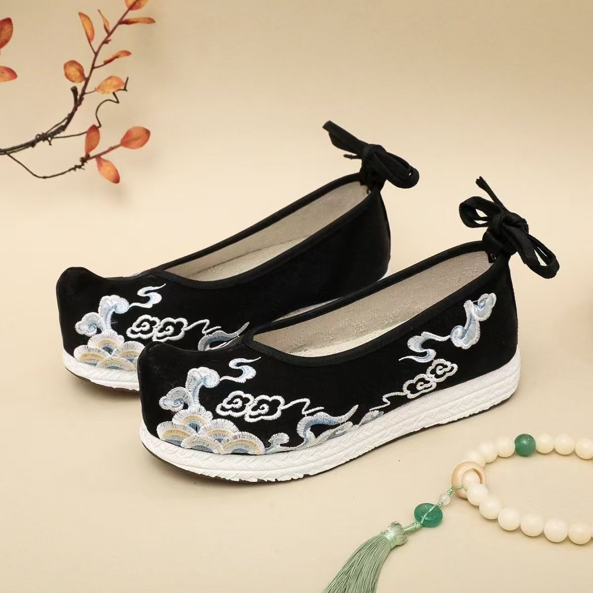 Ethnic Fashion Women - Mulher tamanho grande bordado hanfu sapatos