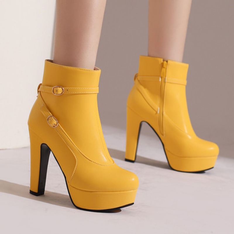 Botas de plataforma de moda fe - Ethnic Fashion Women avaliação e preço