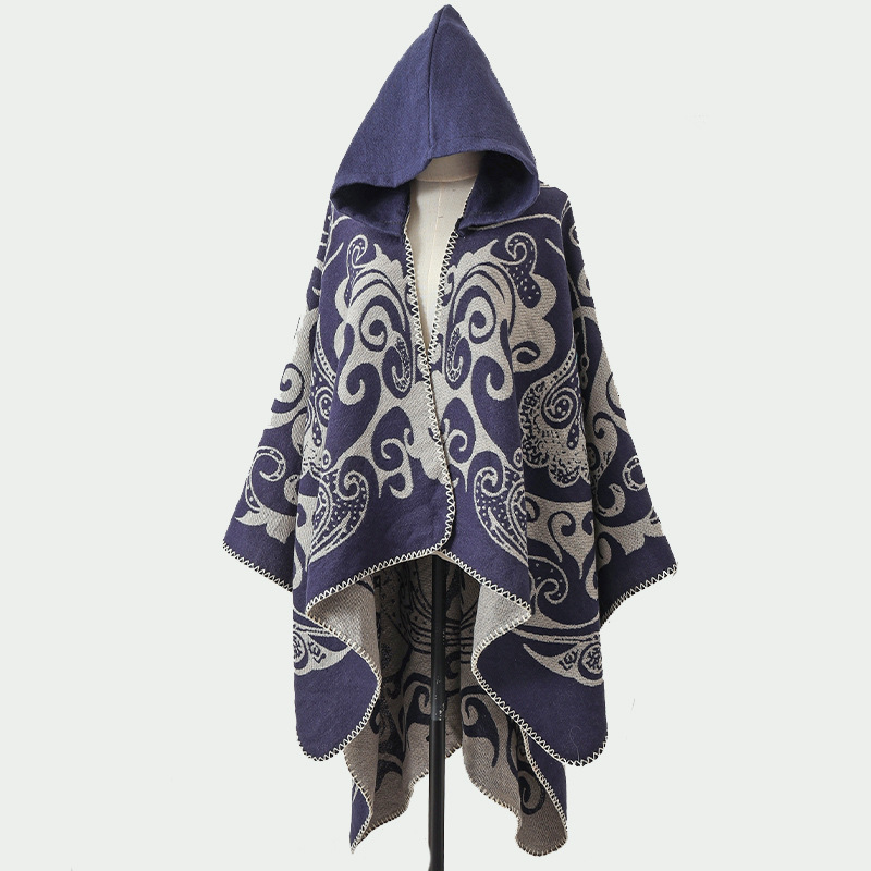 Novo Xale com Capuz Feminino,  - Go Ethnic Fashion avaliação e preço