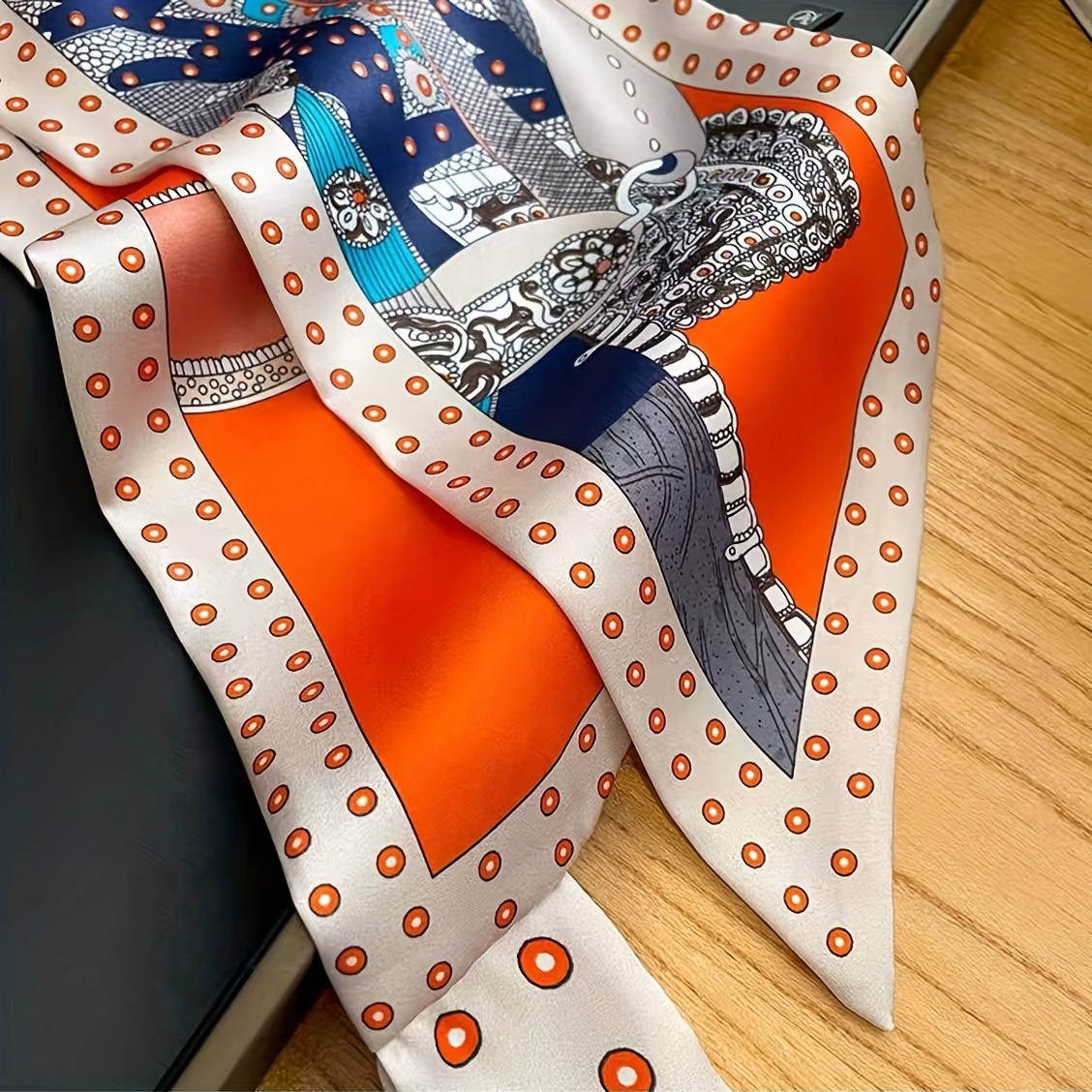 Lenço magro com estampa floral - Ethnic Fashion Design avaliação e preço