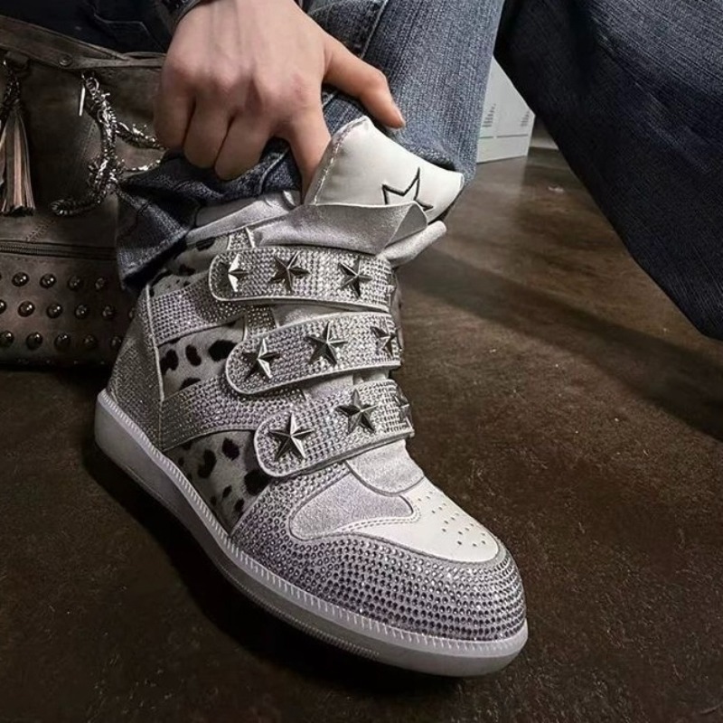 Tênis de cano alto com salto a - Ethnic Modern Fashion avaliação e preço