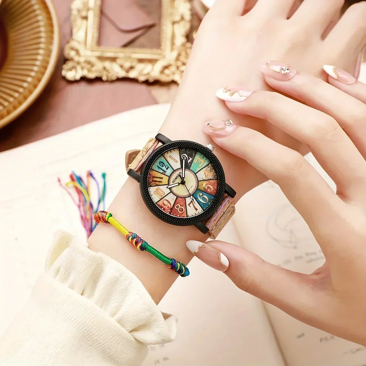Relógio de quartzo feminino, e - Ethnic Modern Fashion avaliação e preço