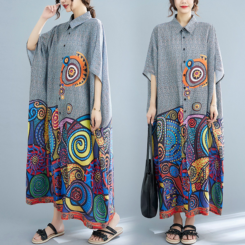 Vestido com camisa solta estam - Ethnic Fashion India avaliação e preço