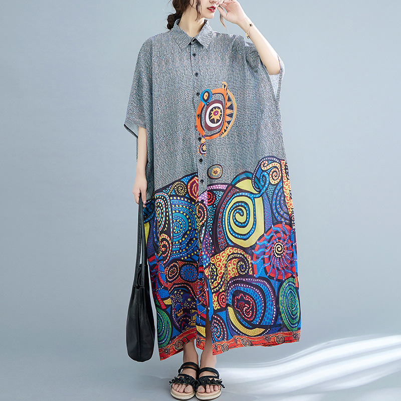 Vestido com camisa solta estam - Ethnic Fashion India avaliação e preço