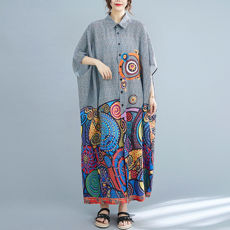 Vestido com camisa solta estam - Ethnic Fashion India avaliação e preço