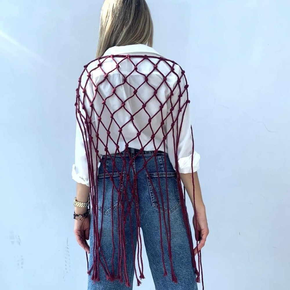 Lenço/Xale Boêmio de Franjas e - Ethnic Fashion Design avaliação e preço