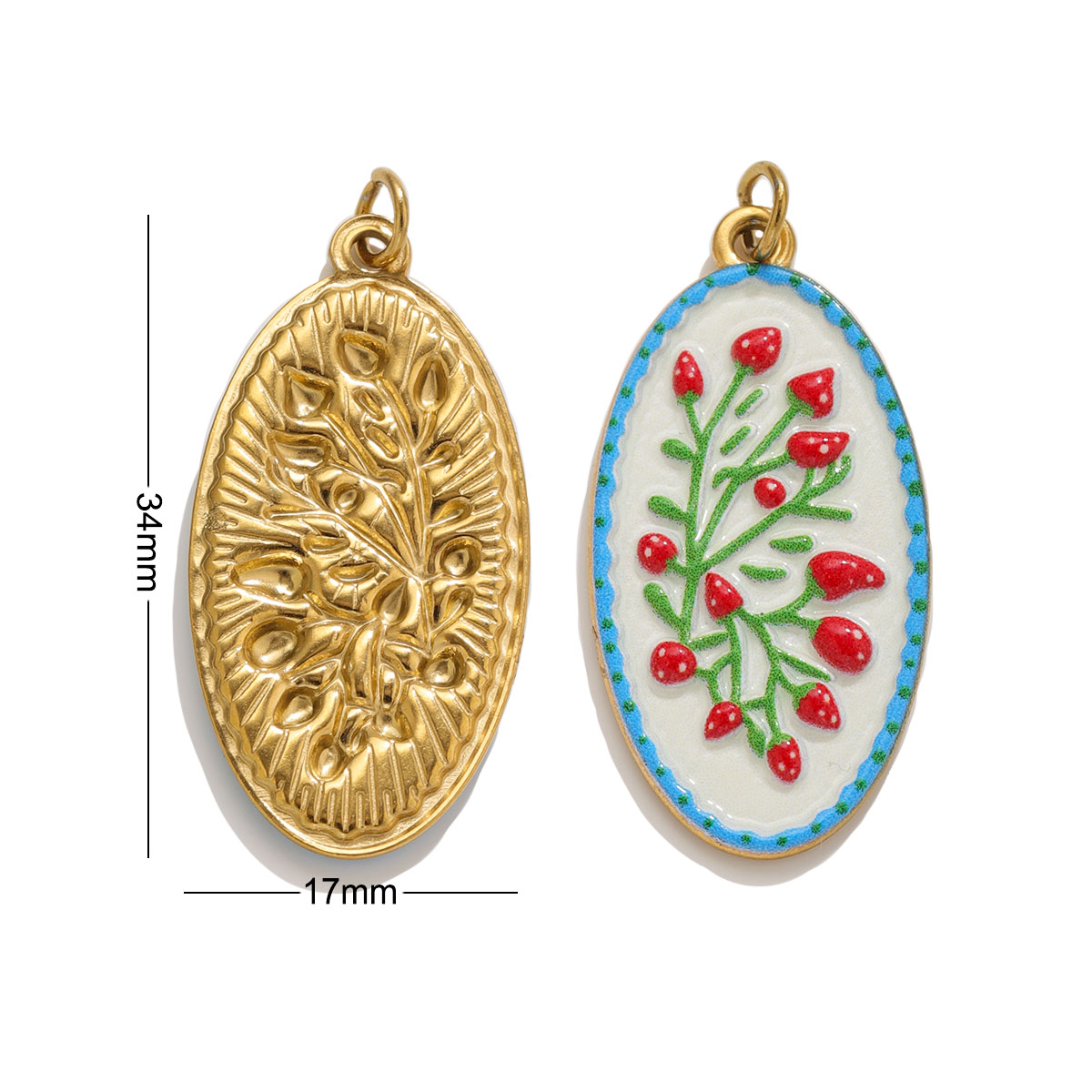 2 peças de pingentes de flores - Ethnic Fashion Design avaliação e preço